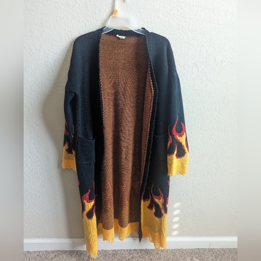 Flame cardigan